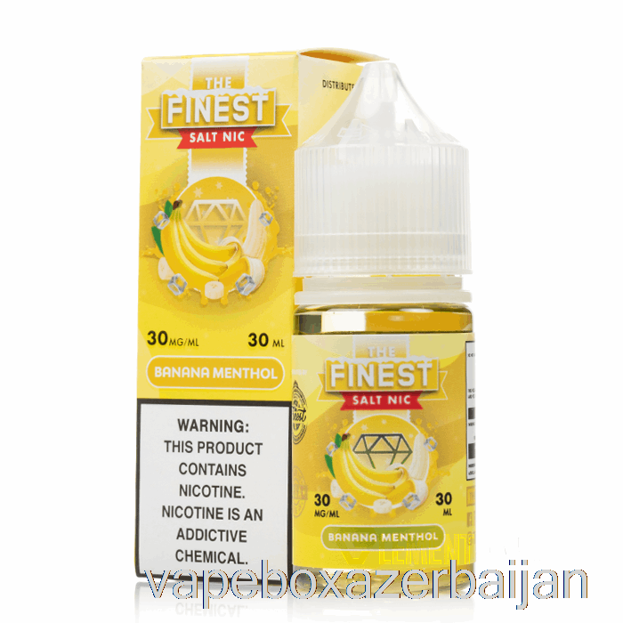 Vape Azerbaijan Banana MENTHOL - The Finest Salt Nic - 30mL 50mg